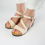 JILL NUBUK SANDAL BEIGE