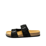 LUCA NUBUK SANDAL BLACK