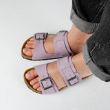 LUCA NUBUK SANDAL LILA