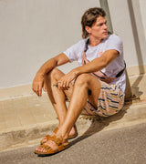 LUCA NUBUK SANDAL WHISKY