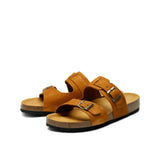 LUCA NUBUK SANDAL WHISKY