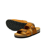 LUCA NUBUK SANDAL WHISKY