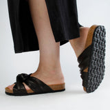 SENNA LEATHER SANDAL BLACK