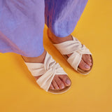 SENNA LEATHER SANDAL OFF WHITE