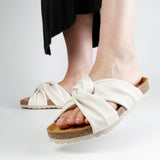SENNA LEATHER SANDAL OFF WHITE