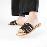 STINE LEATHER SANDAL BLACK