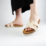 WILLOW NUBUK SANDAL BEIGE