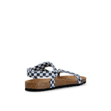 LEVI CHECK SANDAL BLACK