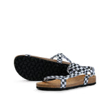 LEVI CHECK SANDAL BLACK