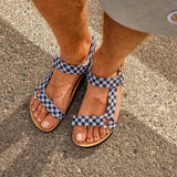 LEVI CHECK SANDAL BLACK