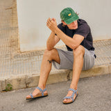 LEVI CHECK SANDAL BLACK