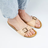 LINDA LEATHER SANDAL SAND