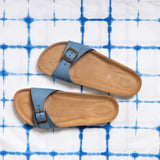 LINDA LEATHER SANDAL SKY