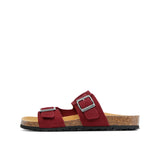 LUCA NUBUK SANDAL BORDO
