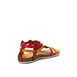 MEGAN LEATHER SANDAL FUCHSIA MULTI