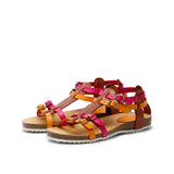 MEGAN LEATHER SANDAL FUCHSIA MULTI