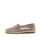 EVITA ESPADRILLE METALLIC PLAIN ROSE