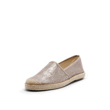 EVITA ESPADRILLE METALLIC PLAIN ROSE