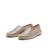 EVITA ESPADRILLE METALLIC PLAIN ROSE