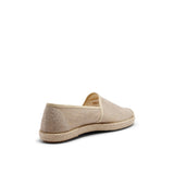 EVITA ESPADRILLE METALLIC PLAIN TAUPE