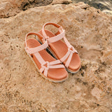 MIRA LEATHER SANDAL ROSE