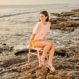 MIRA LEATHER SANDAL ROSE