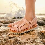 MIRA LEATHER SANDAL ROSE