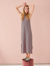 NOELIA STRIPES SANDAL GREEN