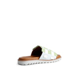 NYXA LEATHER SANDAL KIWI WHITE