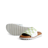 NYXA LEATHER SANDAL KIWI WHITE