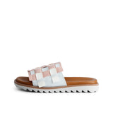 NYXA LEATHER SANDAL ROSE WHITE