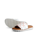 NYXA LEATHER SANDAL ROSE WHITE