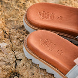 NYXA LEATHER SANDAL ROSE WHITE