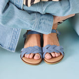 ORIN SANDAL SUEDE BLUE