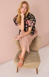 ORIN SUEDE SANDAL PEACH