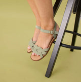 ORIN SUEDE SANDAL SEAGREEN
