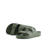 POOL TWO BUCKLE SANDAL DARKOLIVE