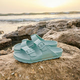 POOL TWO BUCKLE SANDAL SEAGREEN