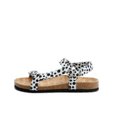 LEVI DOTS SANDAL BLACK WHITE