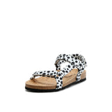 LEVI DOTS SANDAL BLACK WHITE