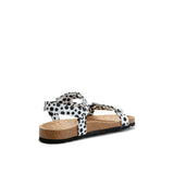 LEVI DOTS SANDAL BLACK WHITE
