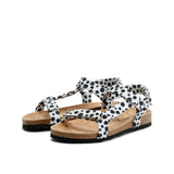 LEVI DOTS SANDAL BLACK WHITE