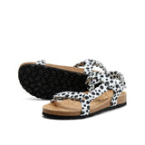 LEVI DOTS SANDAL BLACK WHITE