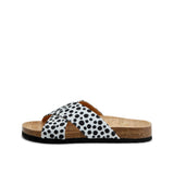 LILO DOTS SANDAL BLACK WHITE