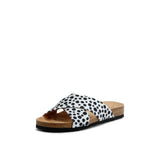 LILO DOTS SANDAL BLACK WHITE
