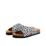 LILO DOTS SANDAL BLACK WHITE