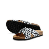 LILO DOTS SANDAL BLACK WHITE