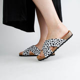 LILO DOTS SANDAL BLACK WHITE