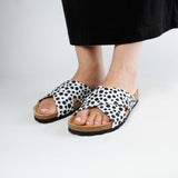 LILO DOTS SANDAL BLACK WHITE