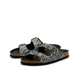 LUNA RECYCLED SANDAL ZEBRA